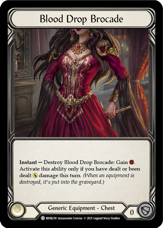 Blood Drop Brocade [MON238-CF] 1st Edition Cold Foil