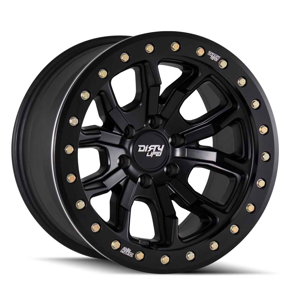 DIRTY LIFE DT-1 Wheels Matte Black W/Simulated Ring