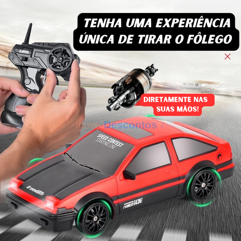 Carrinho de Drift com Controle Remoto (+Acessórios de Brinde)