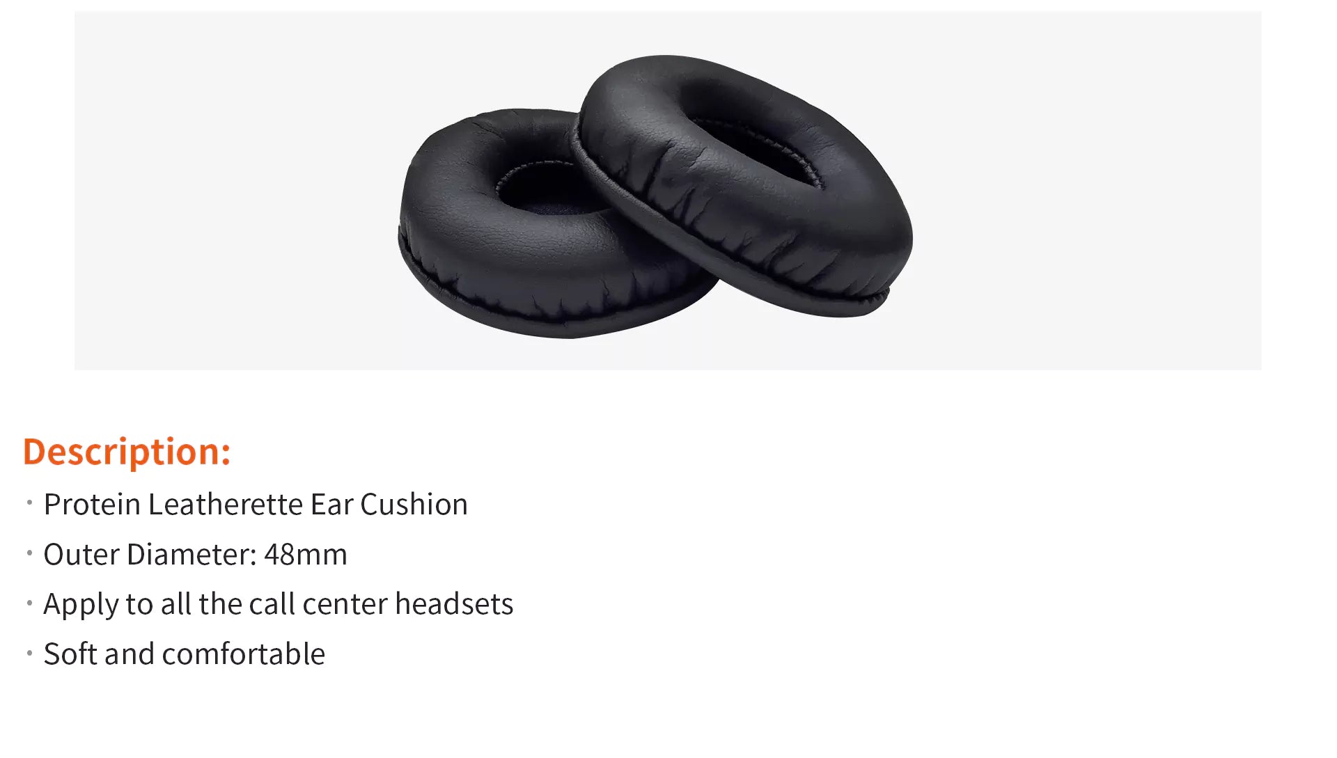 Protein Leatherette Ear Cushion