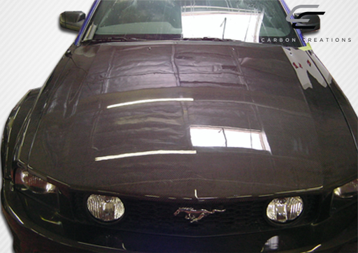 1987-1993 Ford Mustang Carbon Creations 2 Cowl Hood - 1 Piece