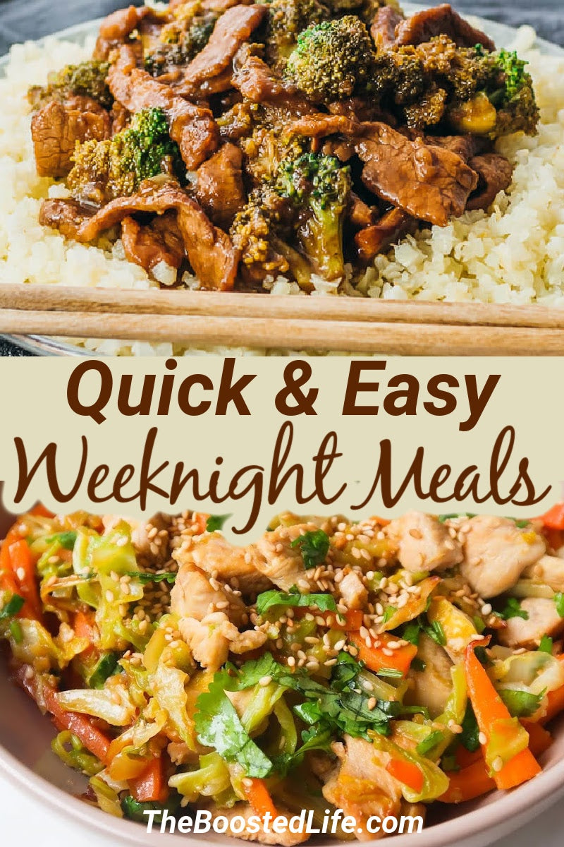 Make cooking healthy dinner recipes easier on busy weeknights with some quick weeknight meals for when you’re short on time. 