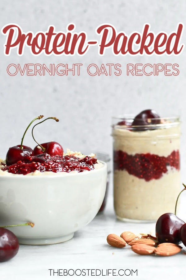 High protein overnight oats recipes are easy breakfast recipes that will give you energy in the morning and a dose of healthy nutrition.