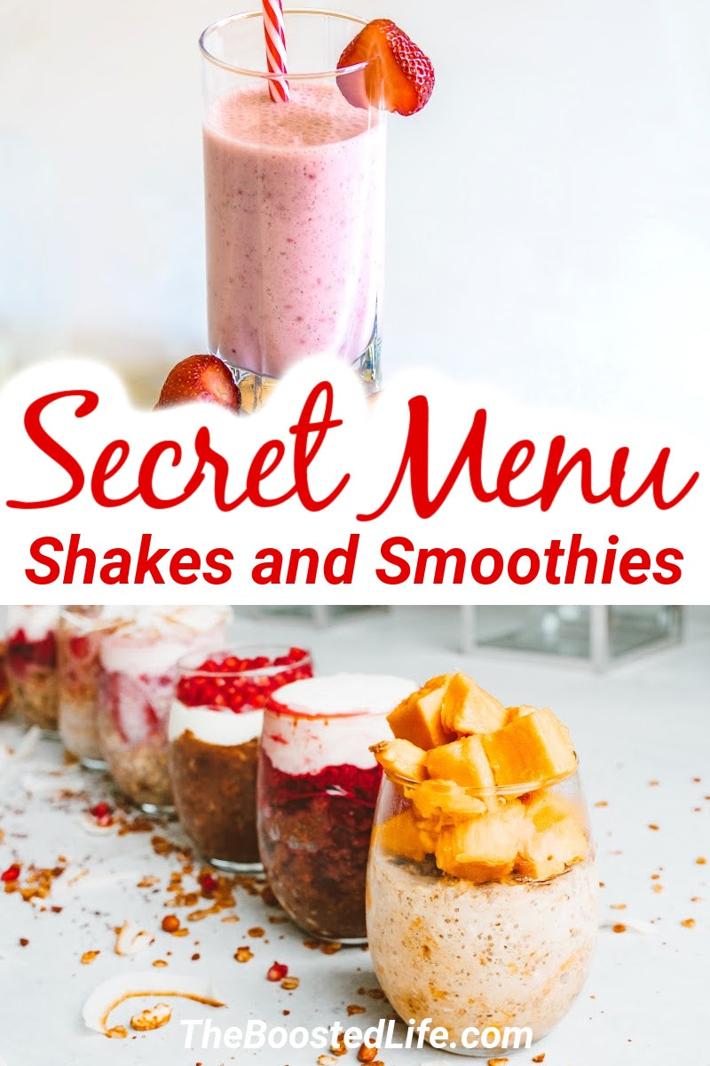 There are so many combinations of ingredients for shakes and smoothies which allows for secret menu shakes and smoothies to arise. 