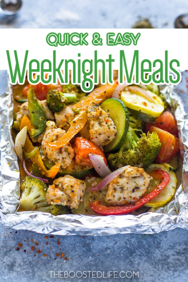 Make cooking healthy dinner recipes easier on busy weeknights with some quick weeknight meals for when you’re short on time. 