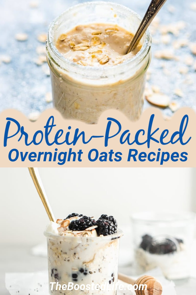 High protein overnight oats recipes are easy breakfast recipes that will give you energy in the morning and a dose of healthy nutrition.