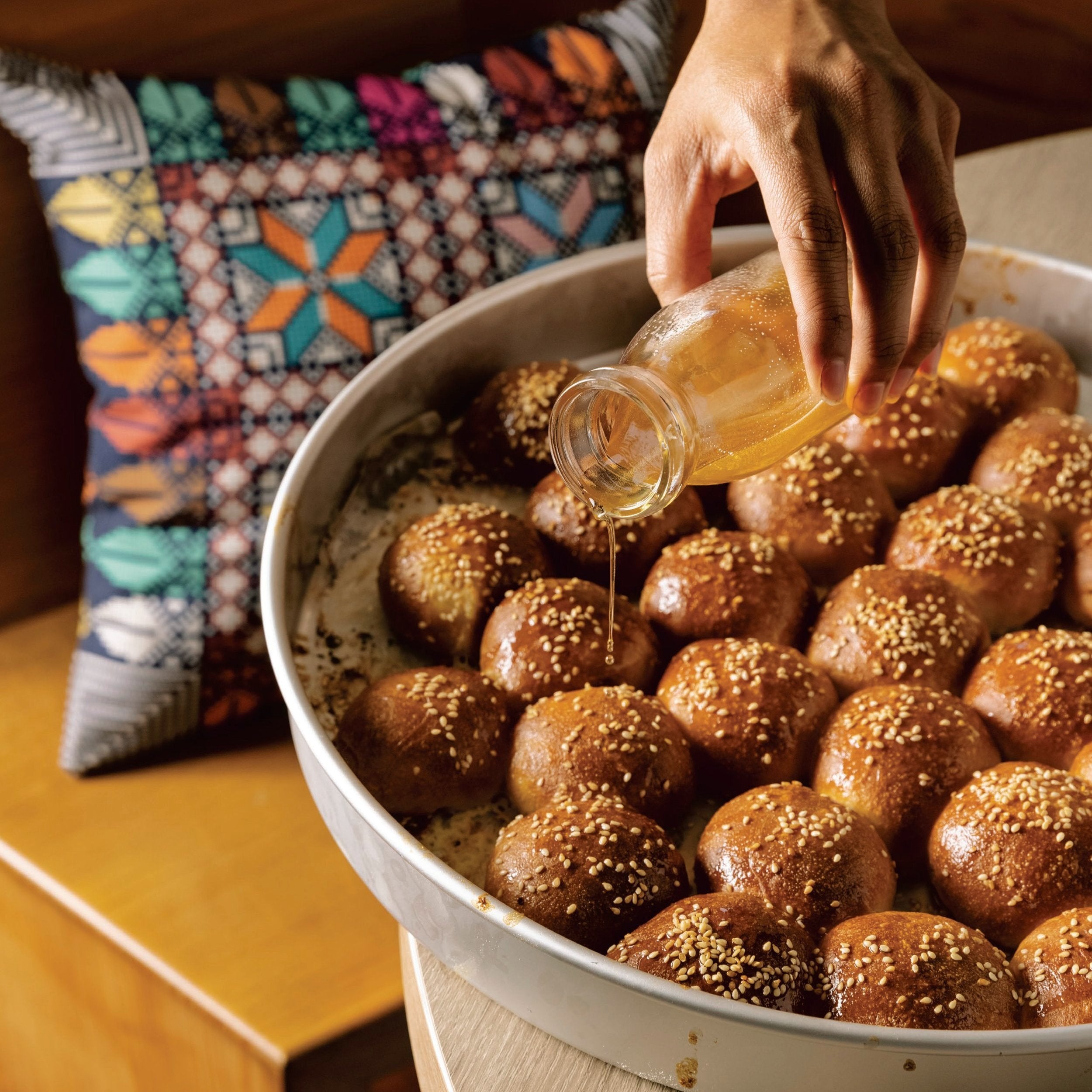 Reem Assil's Yemeni Honeycomb Bread (Khaliat Nahal خلية نحل)