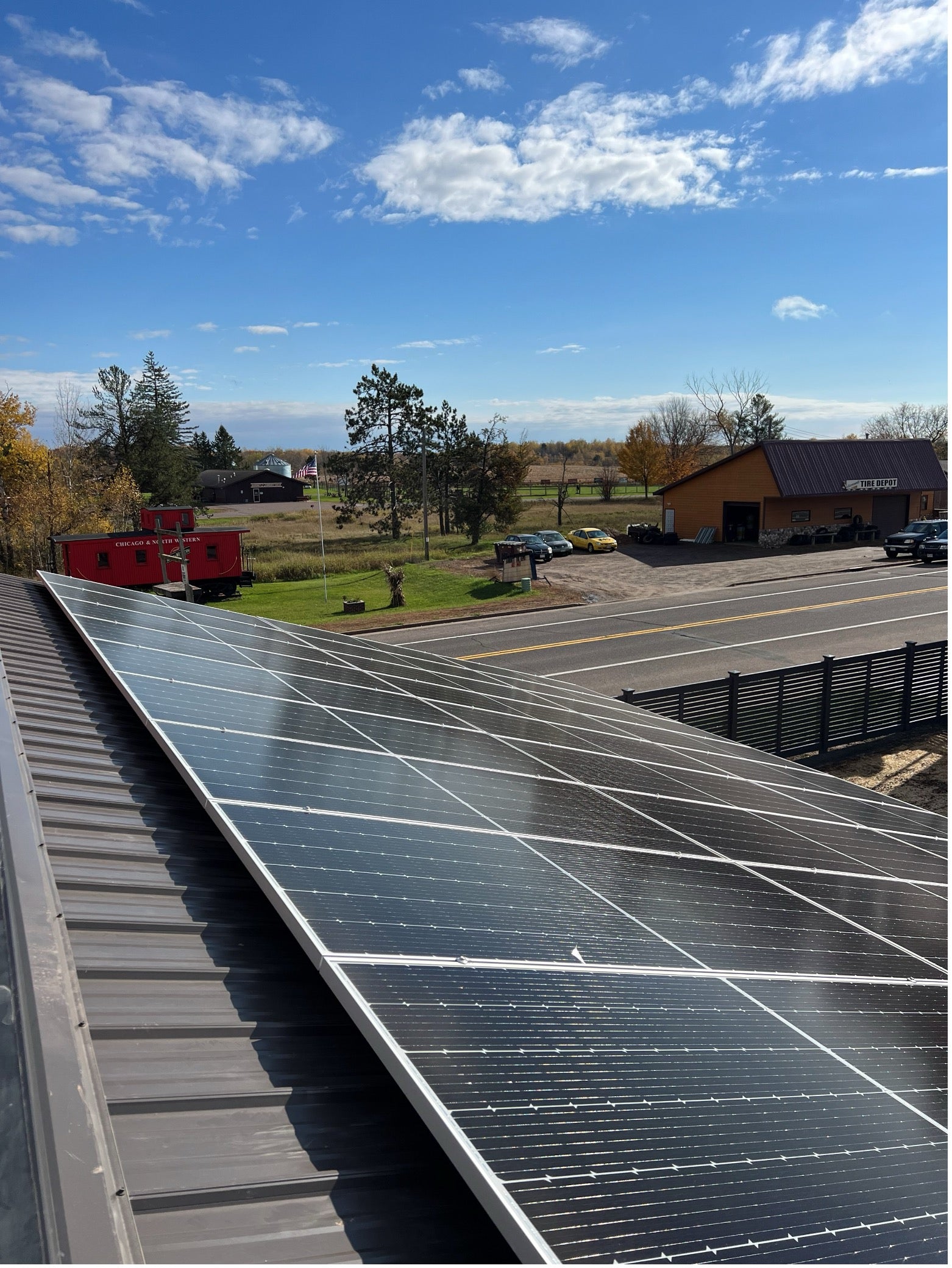 Net Metered Solar System, October 2023. Installation by Next Energy Solution of Shell Lake, WI.