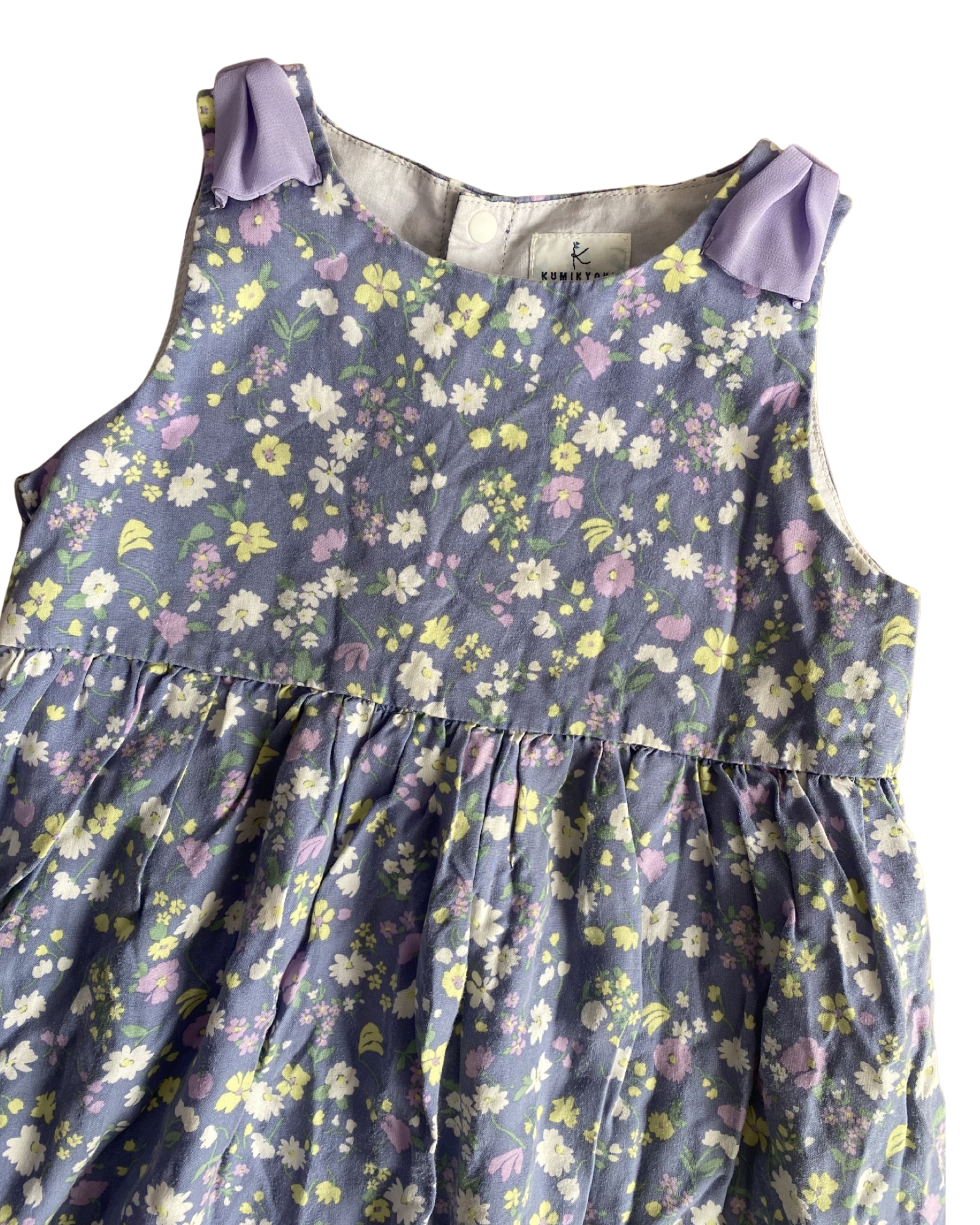 Kumikyoku Japan lilac floral print dress (3-4yrs)