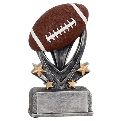 9.75 Overall Height Gold Resin Fantasy Football Traveling Trophy