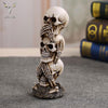 Load image into Gallery viewer, WAYLIKE Halloween Decorations Skull Head Crafts Ornaments Personality Overlapping H  uman Skull Decoration Ornaments