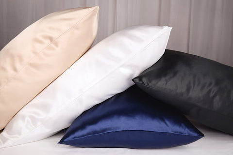 Stacked Celestial Silk pillowcases