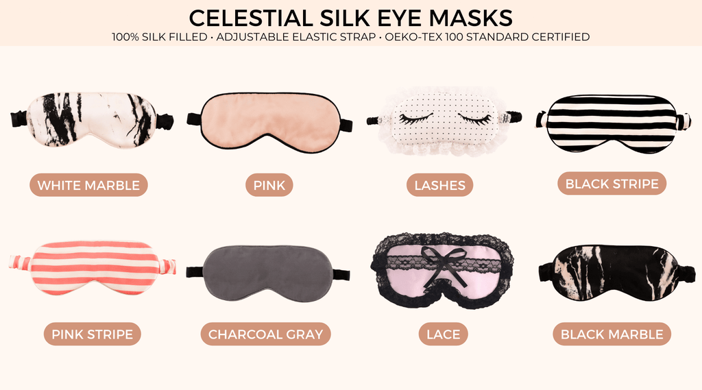 The Benefits of Using a Silk Eye Mask | Celestial Silk Mulberry Silk Pillowcases and Accessories