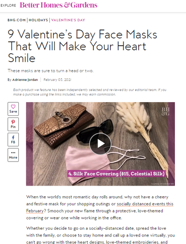 better homes and gardens features celestial silk face mask