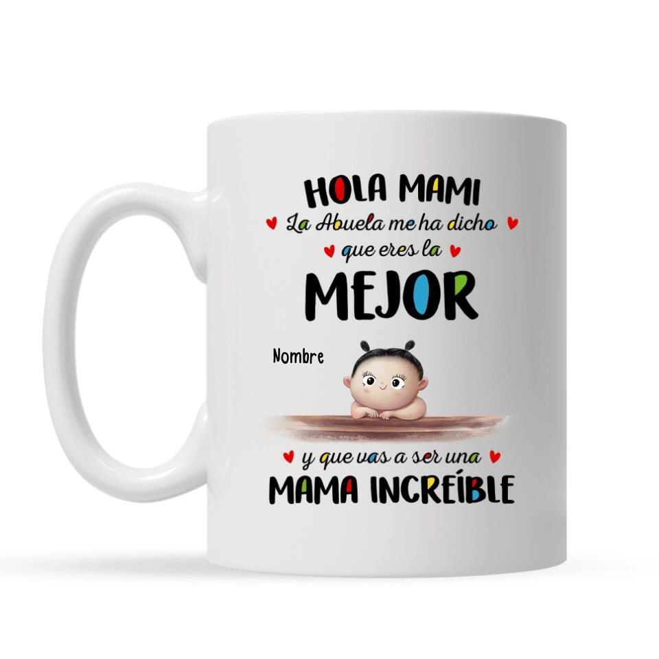 Taza Personalizada Para Mamá | Personalizado Regalos Para Mamá | Hola -  Amor1970s