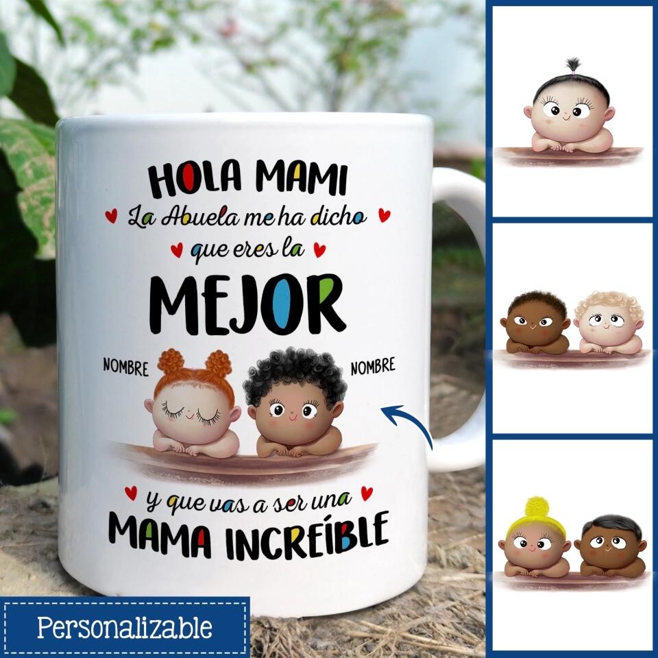 Taza Personalizada Para Mamá | Personalizado Regalos Para Mamá | Hola -  Amor1970s