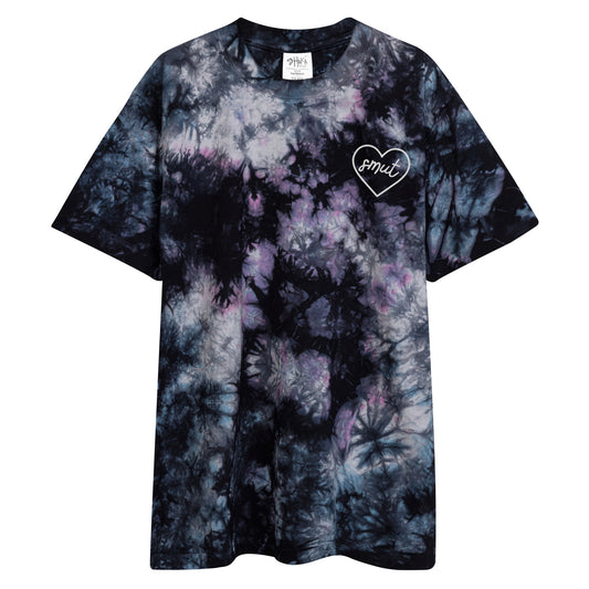 Pink Logo – Oversized Tie-Dye T-Shirt