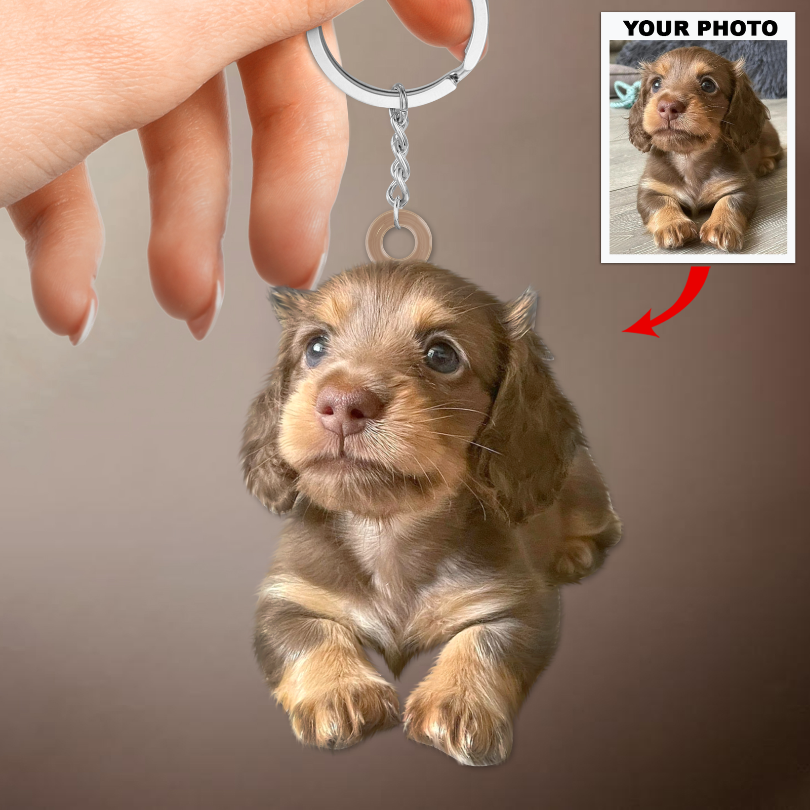 Custom Pet Art - Dog Tag Keychain – Pop Your Pup!™