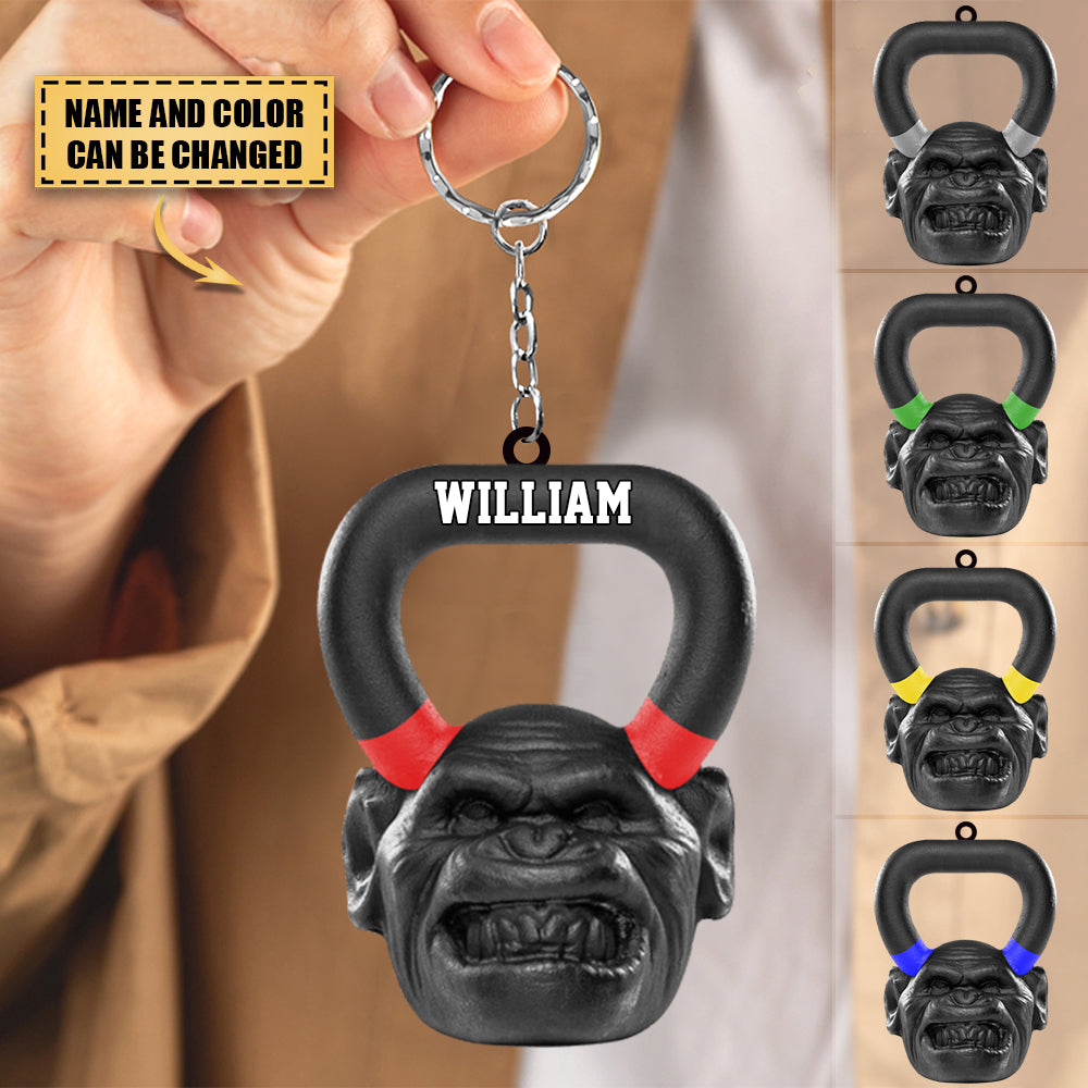 Custom Keychain - Silicone With Ink Imprint - 1ct - Black