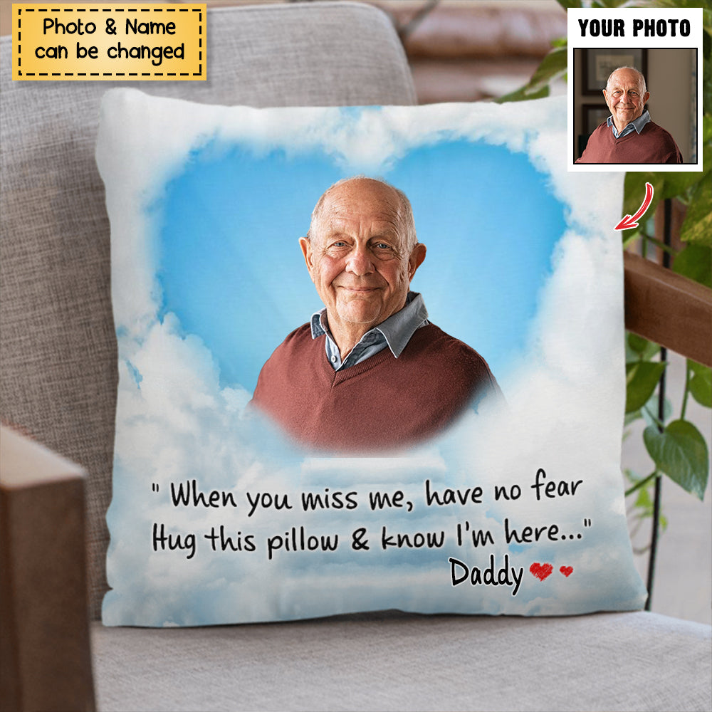 Hug This Pillow And Know I'm Here - Personalized Photo Pillow (Insert –  Macorner