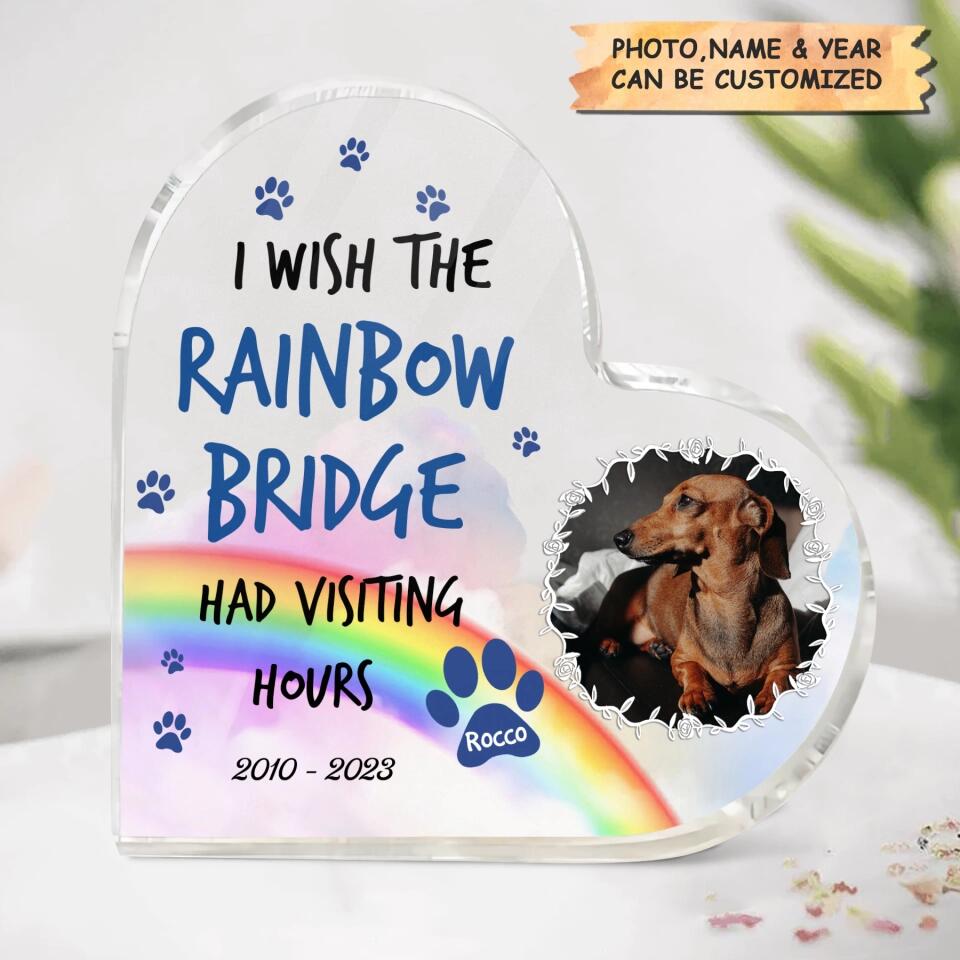 Photo Inserted] Pet Memorial Plaque - Custom Horizontal Acrylic