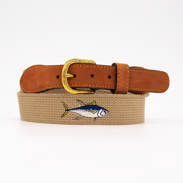 Nautical Belt - Made in USA - Zep Pro - Sailfish - Natural Jute