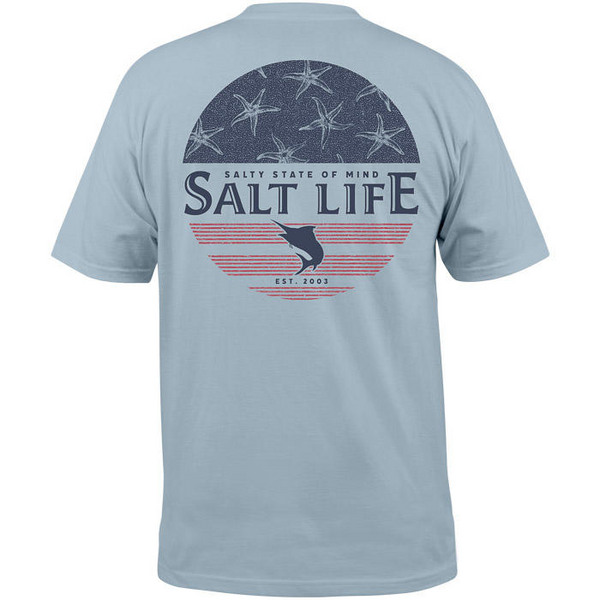 Salt Life Men's Blue Brew Crab Long Sleeve Crew Neck Tee Long Sleeve Fishing  Shirt High Performance Fishing Sun Protection UPF50+