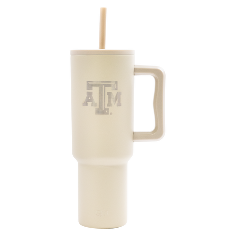 Texas A&M Maroon Tumbler With Straw