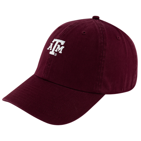 Maroon hat with white ATM logo