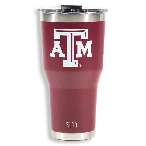 Texas A&M Maroon 32 oz Metal Summit Water Bottle w/ Straw Lid