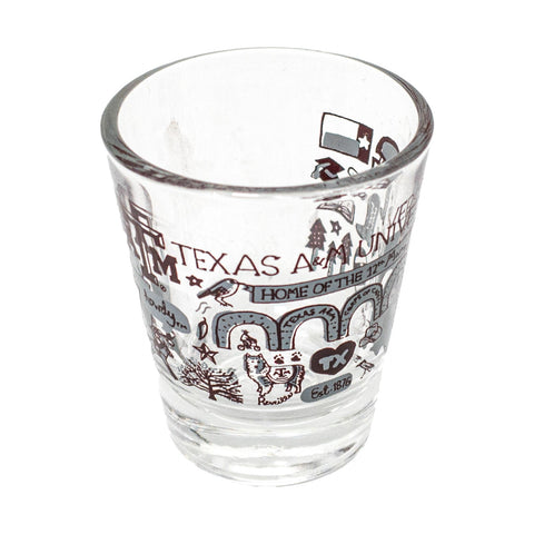 Metal Collage Shot Glass