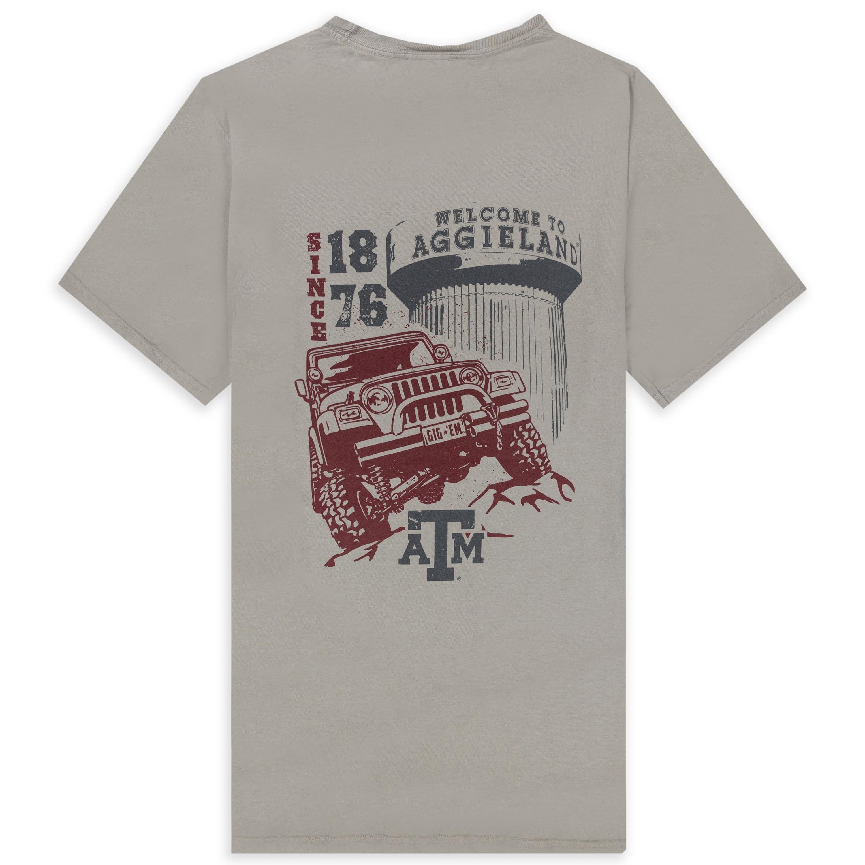 Texas A&M Aggies Grey Jeep T-Shirt