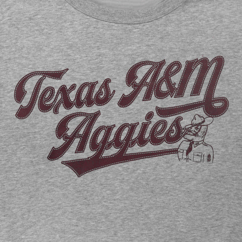 Texas A&M Athletic Script Softstyle 3/4 Sleeve Raglan