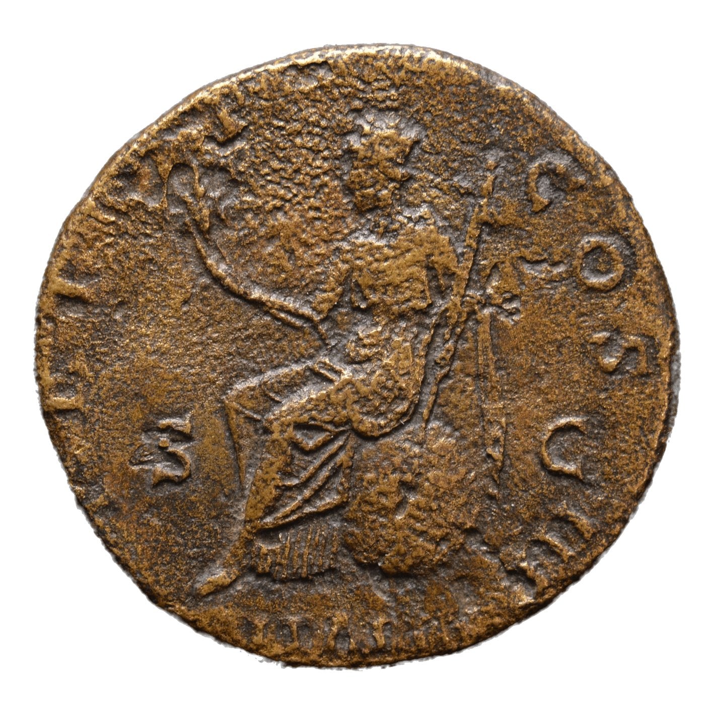 Antoninus Pius 138-161AD Sestertius - FORTVNA