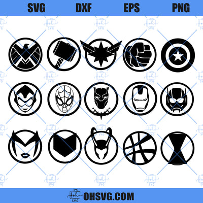 Avengers Logo Marvel SVG, Avengers Team SVG, Super Heroes SVG, Avenger ...