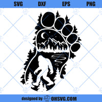 Bigfoot SVG, Wild Monster SVG, Yeti SVG, Sasquatch SVG PNG DXF Cut Fil ...