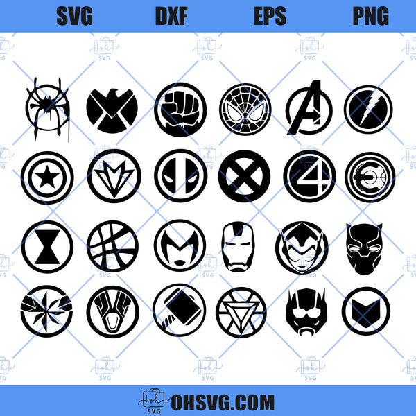 Avengers Logo Marvel SVG, Avengers Team SVG, Super Heroes SVG, Avenger ...