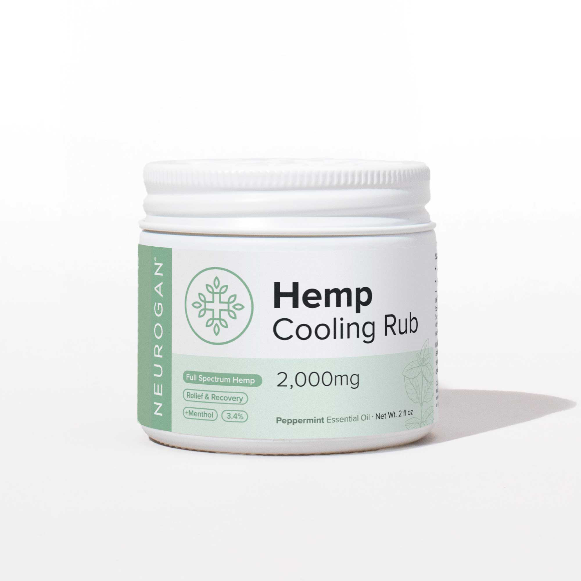Neurogan_Hemp-Cooling-Rub_2000mg_2oz_Peppermint