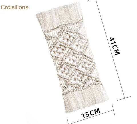 dimensions napperons en macramé 6 styles