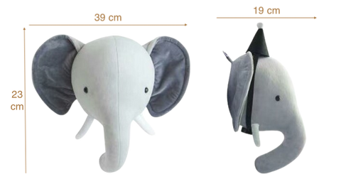 Dimensions trophee elephant