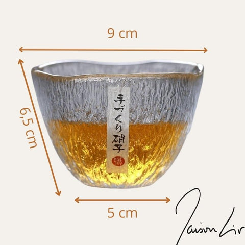 Dimensions verre whisky japonais arrondi