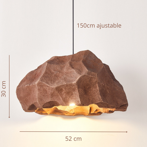luminaire suspendu terracotta dimensions H30cmxD52cm