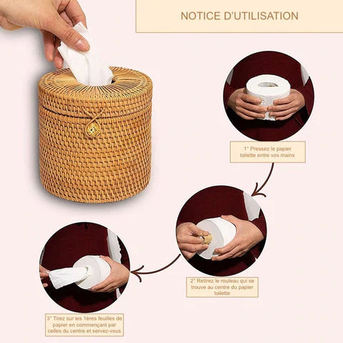 rattan tissue box user manual