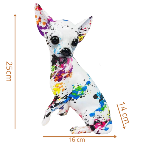 dimensional hairless chihuahua statue