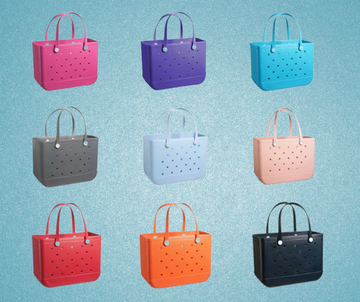 Rubber Beach Tote Solid Colors