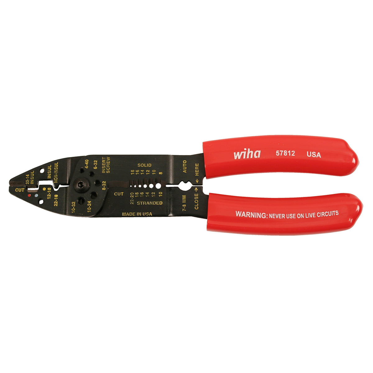 5'' Blue Handle Crimping Pliers-0552-29