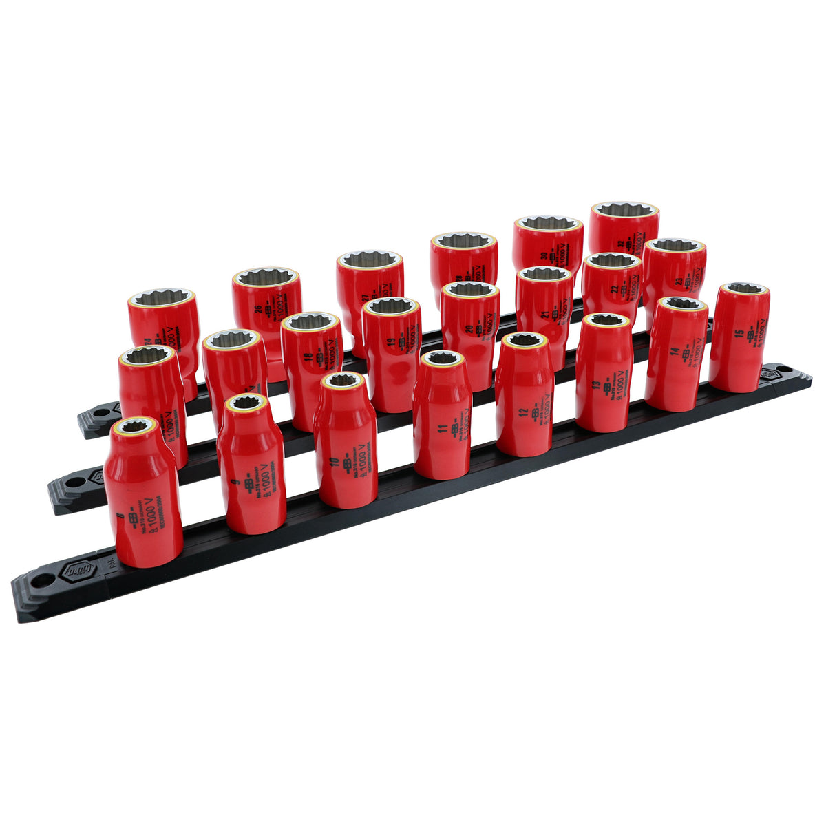 18 Piece Insulated Socket Set 3/8