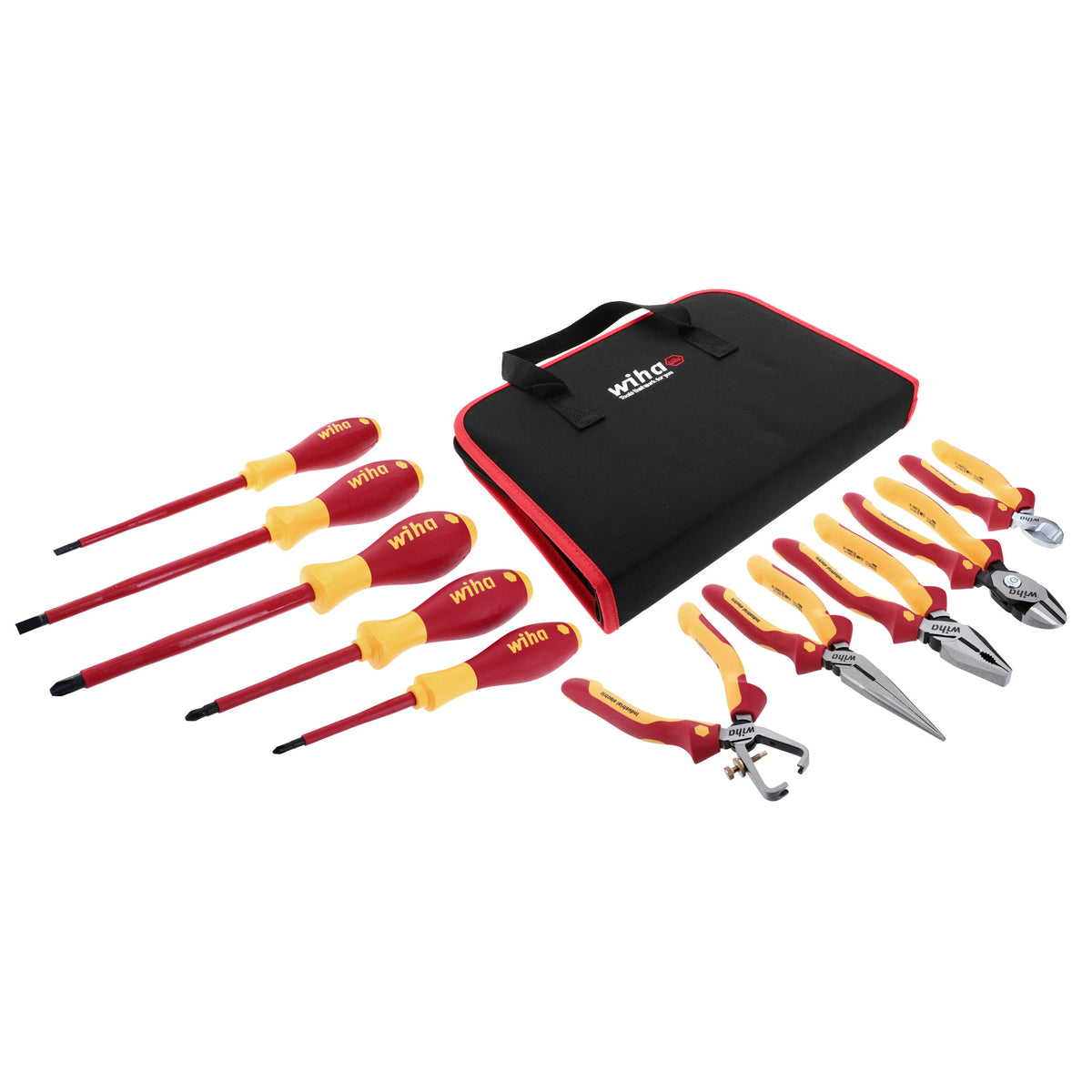 Wiha 32986 Insulated Industrial Pliers/Drivers Set