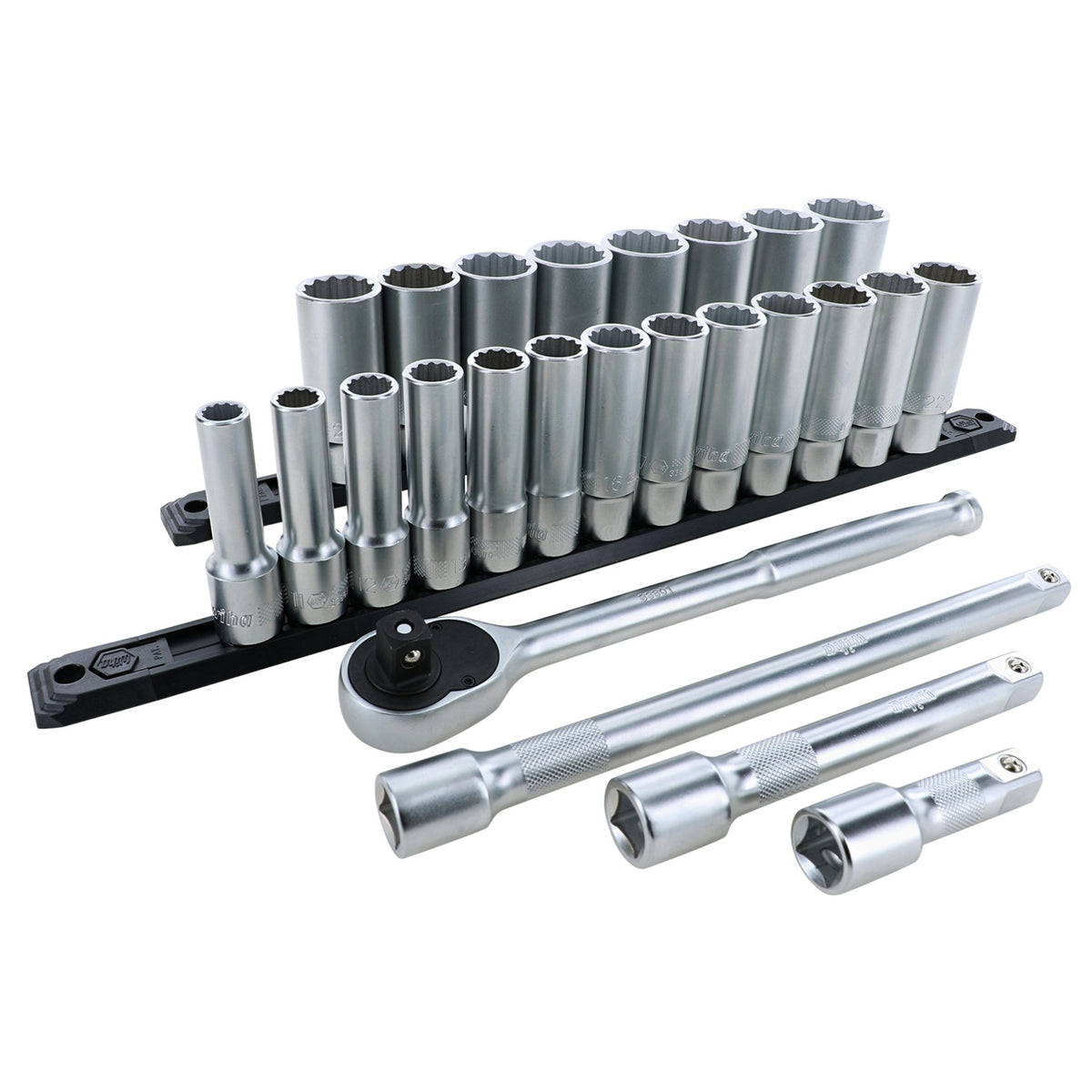 15pc Metric Parallel Pin Punch Set, Wiha 23491