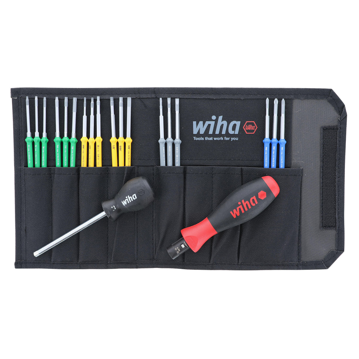 WIHA, 3 mm/4 mm/5.5 mm Tip Size, 2 in-lb Primary Scale Increments,  Insulated Torque Screwdriver Set - 26X280